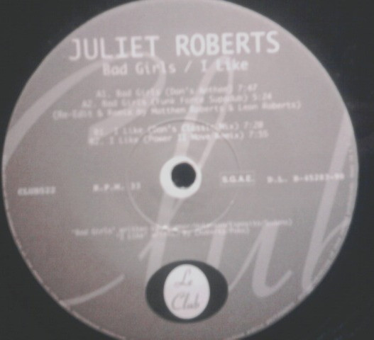 Juliet Roberts - Bad Girls / I Like | Le Club (CLUB522) - 3 Juliet Roberts - Bad Girls / I Like | Le Club (CLUB522) - 3