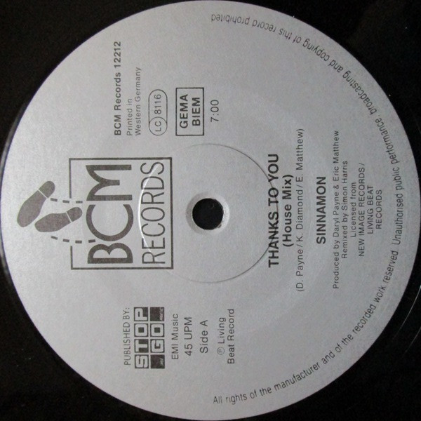 Sinnamon - Thanks To You | BCM Records (BCM 12212) - 3 Sinnamon - Thanks To You | BCM Records (BCM 12212) - 3