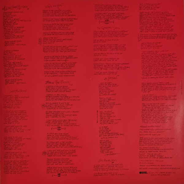 Red Hot Chili Peppers - Blood Sugar Sex Magik (2LP) [Vinyl] | Warner Records (093624954163) - 9