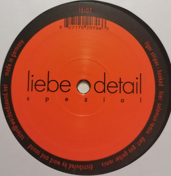 Tiger Stripes - Hooked Remixes | liebe*detail spezial (lds07) - main Tiger Stripes - Hooked Remixes | liebe*detail spezial (lds07) - main