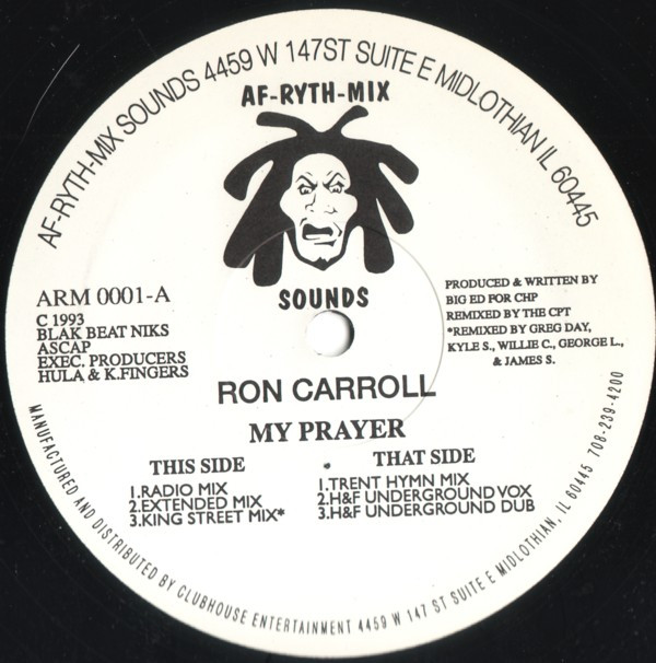 Ron Carroll - My Prayer | Af-Ryth-Mix Sounds (ARM 0001) - main