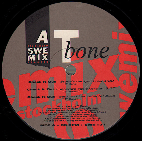 T Bone - Check It Out | SweMix Records (SWE T31) - 2 T Bone - Check It Out | SweMix Records (SWE T31) - 2