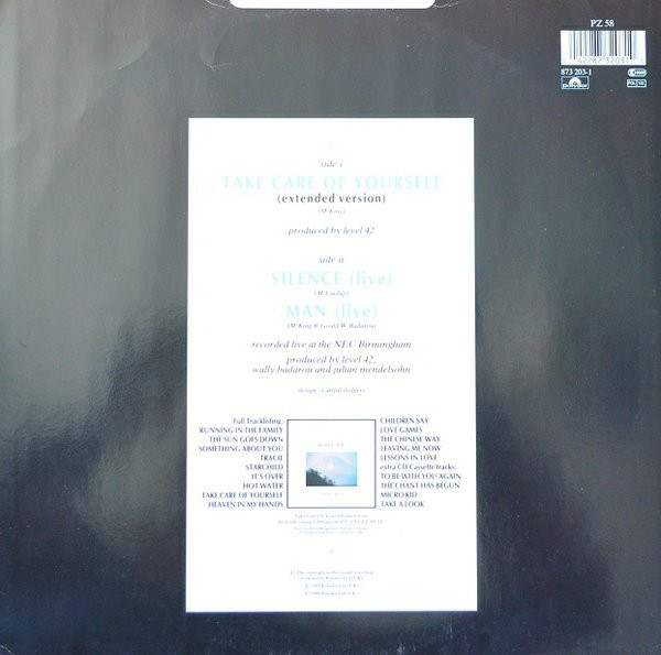 Level 42 - Take Care Of Yourself | Polydor (PZ 58) - 2