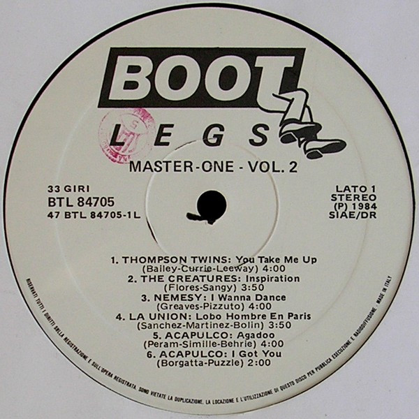Various - Master One 2 | Bootlegs (BTL 84705) - 3