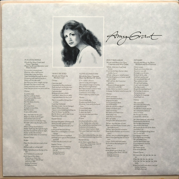 Amy Grant - Age To Age | Myrrh (MSB-6697) - 6