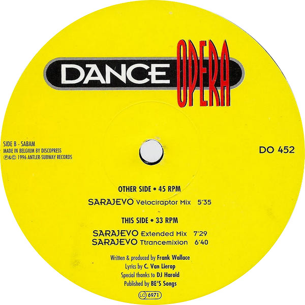 Frank T. Wallace - Sarajevo | Dance Opera (DO 452) - 2