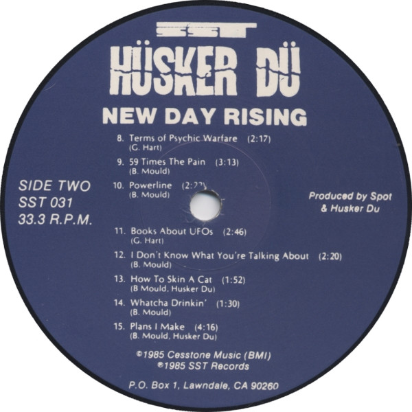 Hüsker Dü - New Day Rising | SST Records (SST 031) - 4 Hüsker Dü - New Day Rising | SST Records (SST 031) - 4