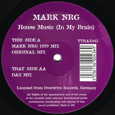 Mark N-R-G - House Music (In My Brain) | Tripoli Trax (TTRAX043) - main Mark N-R-G - House Music (In My Brain) | Tripoli Trax (TTRAX043) - main