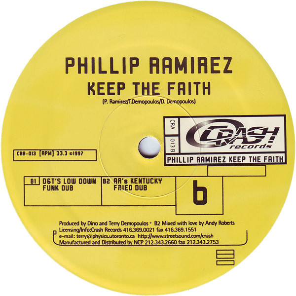 Phillip Ramirez - Keep The Faith | Crash Records (CRA-013) - 2 Phillip Ramirez - Keep The Faith | Crash Records (CRA-013) - 2