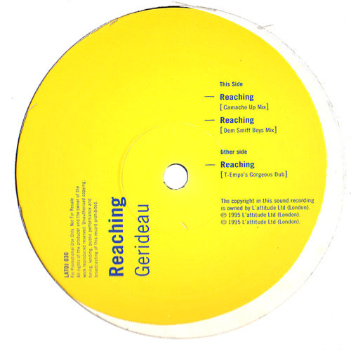 Gerideau - Reaching | L'Attitude Records (LATDJ 030) - main