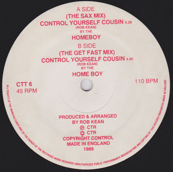 Homeboy - Control Yourself Cousin | C.T. Records (CTT 6) - 2 Homeboy - Control Yourself Cousin | C.T. Records (CTT 6) - 2