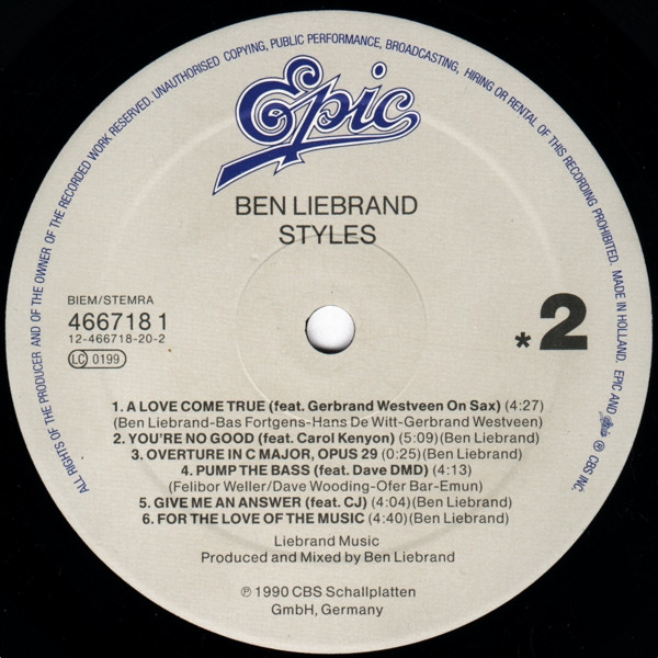 Ben Liebrand - Styles | Epic (466718 1) - 6 Ben Liebrand - Styles | Epic (466718 1) - 6