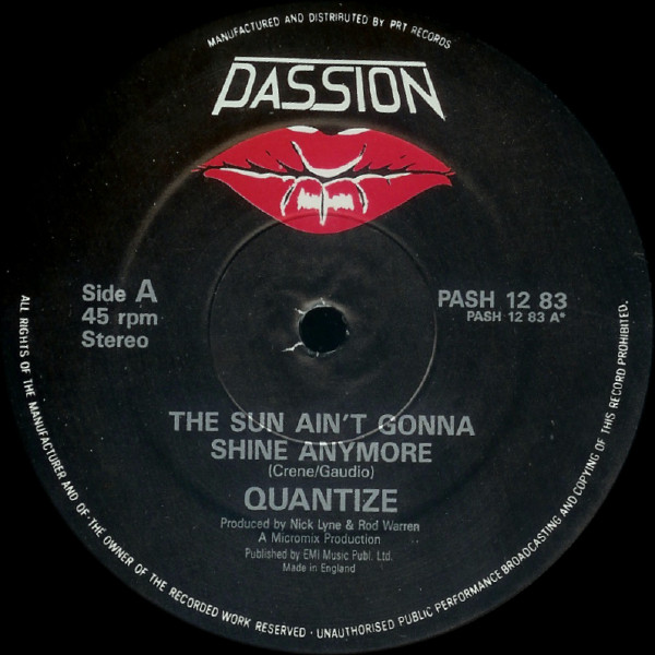 Quantize - The Sun Aint Gonna Shine Anymore | Passion (PASH 12 83) - 3 Quantize - The Sun Aint Gonna Shine Anymore | Passion (PASH 12 83) - 3