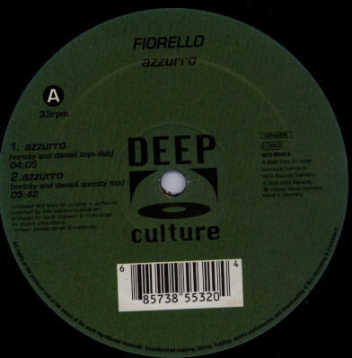 Fiorello - Azzurro | Deep Culture (8573 85532-0) - main