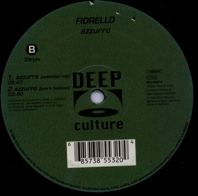 Fiorello - Azzurro | Deep Culture (8573 85532-0) - 2