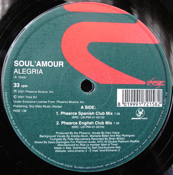 Soul 'Amour - Alegria | Rise (RISE 138)