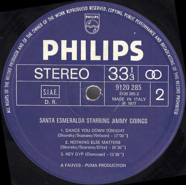 Santa Esmeralda Starring Jimmy Goings - The House Of The Rising Sun | Philips (9120 285) - 3