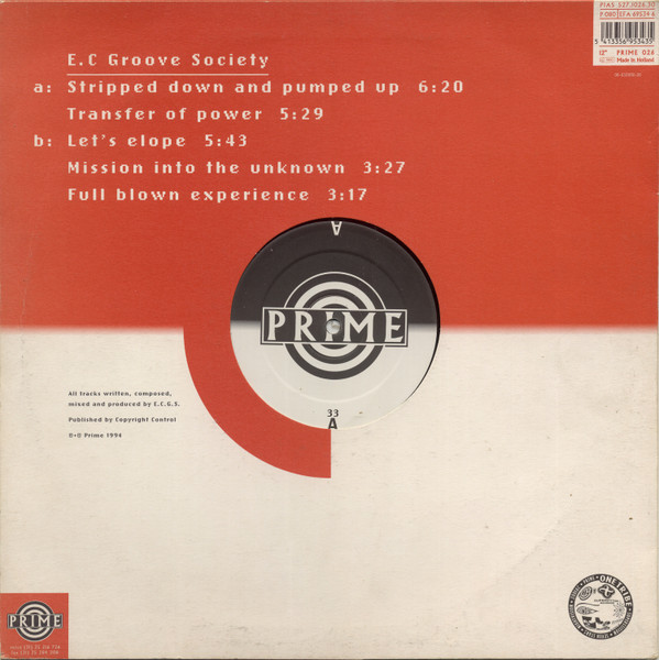 E.C. Groove Society - Wired Urban Technology E.P. | Prime (PRIME 026) - 2
