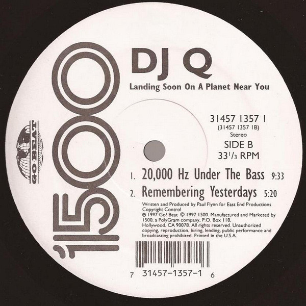 DJ Q - Landing Soon On A Planet Near You | 1500 Records (31457 1357 1) - 2 DJ Q - Landing Soon On A Planet Near You | 1500 Records (31457 1357 1) - 2