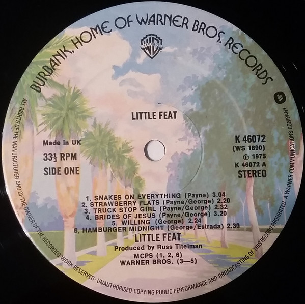 Little Feat - 2 Originals Of Little Feat | Warner Bros. Records (K66038) - 4 Little Feat - 2 Originals Of Little Feat | Warner Bros. Records (K66038) - 4