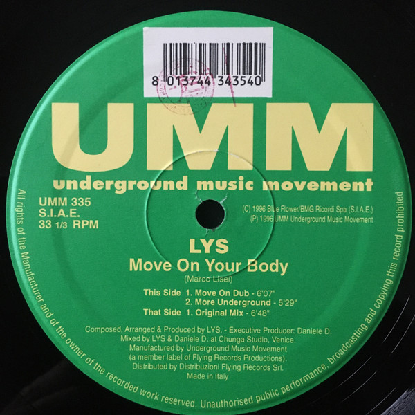 Lys - Move On Your Body | UMM (UMM 335) - main Lys - Move On Your Body | UMM (UMM 335) - main
