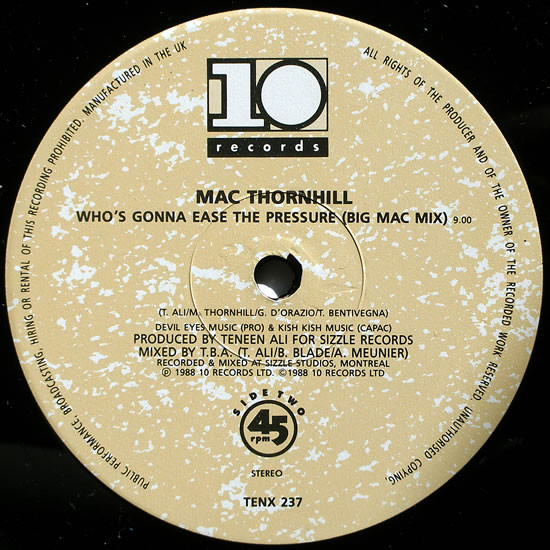 Mac Thornhill - It's A Cruel World / Who's Gonna Ease The Pressure | 10 Records (TENX 237) - 4 Mac Thornhill - It's A Cruel World / Who's Gonna Ease The Pressure | 10 Records (TENX 237) - 4
