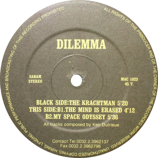Dilemma - The Krachtman | Mackenzie Records (MAC 1023) - 3 Dilemma - The Krachtman | Mackenzie Records (MAC 1023) - 3
