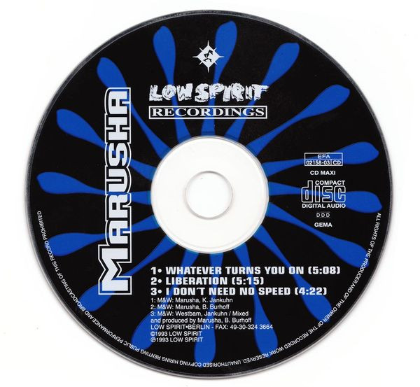 Marusha - Whatever Turns You On | Low Spirit Recordings (EFA 02158-03) - 3