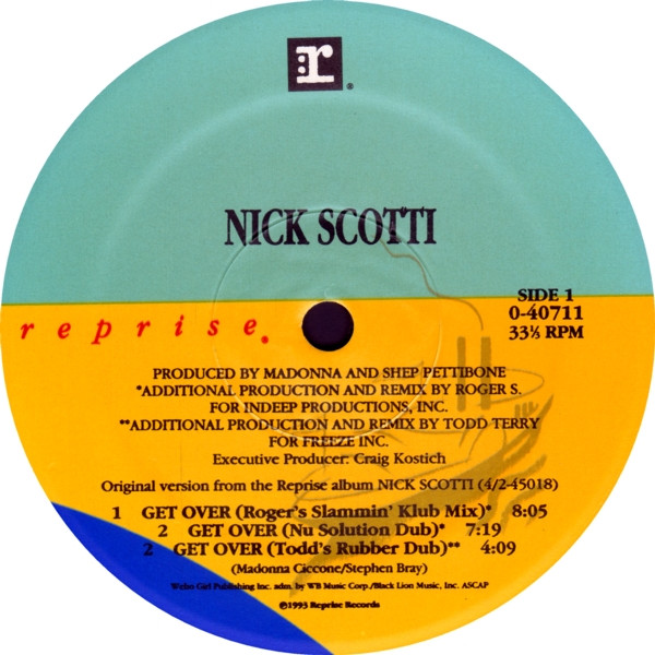 Nick Scotti - Get Over | Reprise Records (0-40711) - 3 Nick Scotti - Get Over | Reprise Records (0-40711) - 3