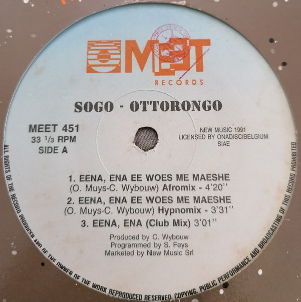 Sogo / Ottorongo - Eena Ena | Meet Records (MEET 451) - 2 Sogo / Ottorongo - Eena Ena | Meet Records (MEET 451) - 2