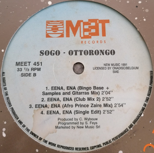 Sogo / Ottorongo - Eena Ena | Meet Records (MEET 451) - 3 Sogo / Ottorongo - Eena Ena | Meet Records (MEET 451) - 3