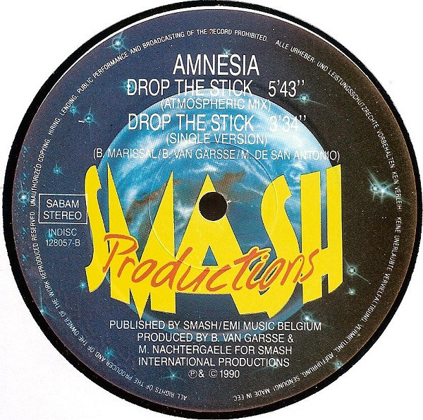Amnesia - Drop The Stick | Indisc (INDISC 128057) - 4