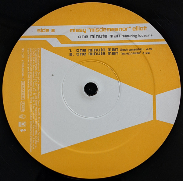 Missy Elliott Featuring Ludacris - One Minute Man | Elektra (7559-67244-0) - 3