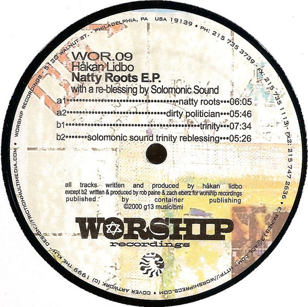 Håkan Lidbo - Natty Roots EP | Worship Recordings (WOR.09)