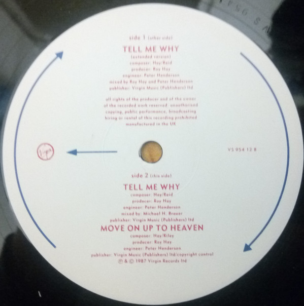 This Way Up - Tell Me Why | Virgin (VS 954-12) - 4