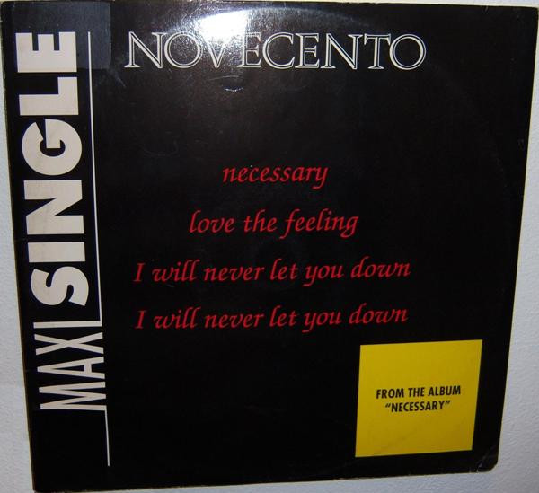 Novecento - Necessary / Love The Feeling / I Will Never Let You Down | Baby Records (MIX 54114) - main