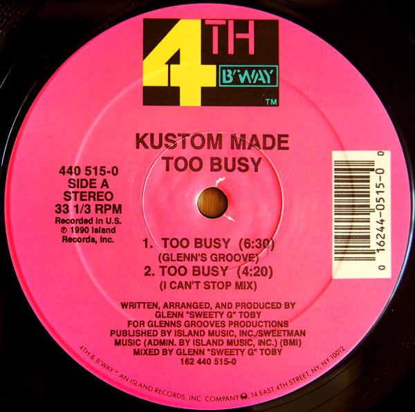 Kustom Made - Too Busy | 4th & Broadway (440 515-0)