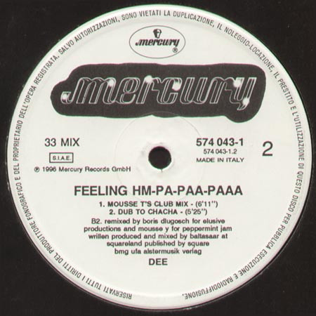 Dee - Feeling Hm-Pa-Paa-Paaa | Mercury (574 043-1) - main Dee - Feeling Hm-Pa-Paa-Paaa | Mercury (574 043-1) - main