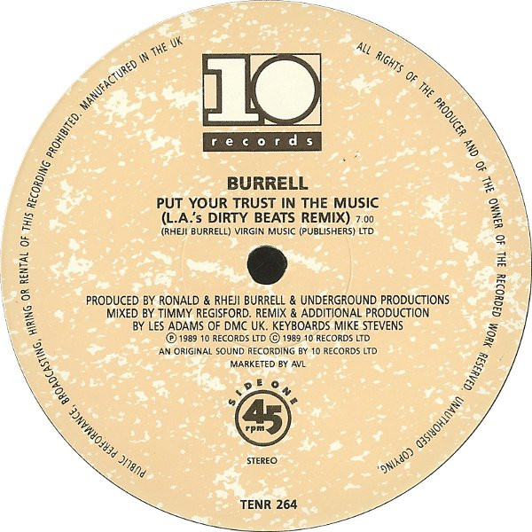 Burrell - Put Your Trust In The Music | 10 Records (TENR 264) - 2