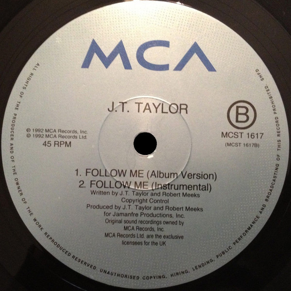 J.T. Taylor - Follow Me | MCA Records (MCST 1617) - 4 J.T. Taylor - Follow Me | MCA Records (MCST 1617) - 4