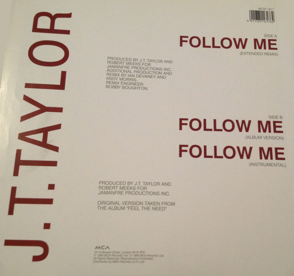J.T. Taylor - Follow Me | MCA Records (MCST 1617) - 2 J.T. Taylor - Follow Me | MCA Records (MCST 1617) - 2
