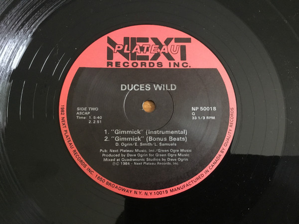 Duces Wild - Gimmick | Next Plateau Records Inc. (NP 50018)