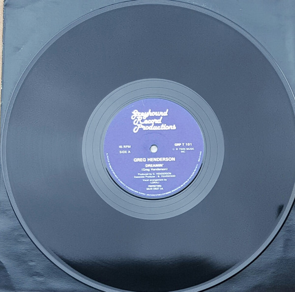 Greg Henderson - Dreamin' | Greyhound Record Productions (GRP T 101) - 3