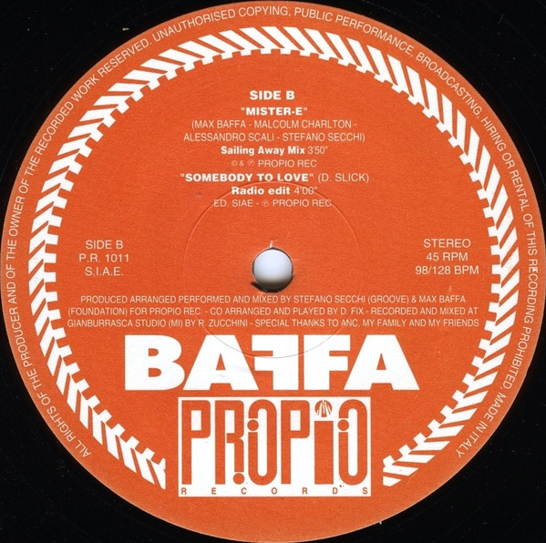 Secchi & Baffa - Somebody To Love | Propio Records (PR 1011) - 4 Secchi & Baffa - Somebody To Love | Propio Records (PR 1011) - 4