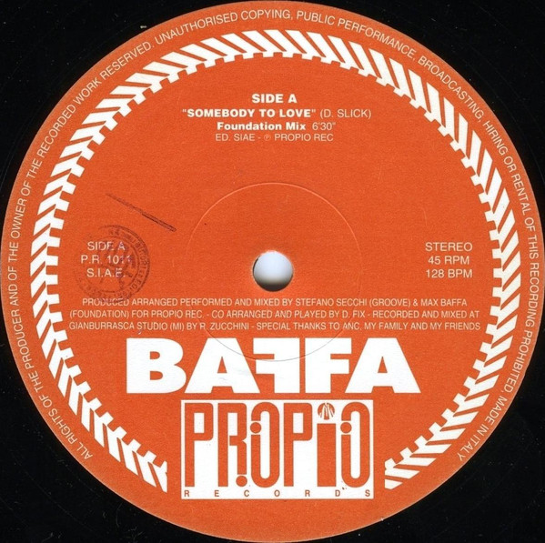 Secchi & Baffa - Somebody To Love | Propio Records (PR 1011) - 3 Secchi & Baffa - Somebody To Love | Propio Records (PR 1011) - 3