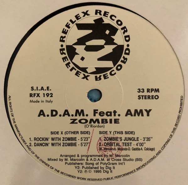 A.D.A.M. Featuring Amy - Zombie | Reflex Records (RFX 192) - 3 A.D.A.M. Featuring Amy - Zombie | Reflex Records (RFX 192) - 3
