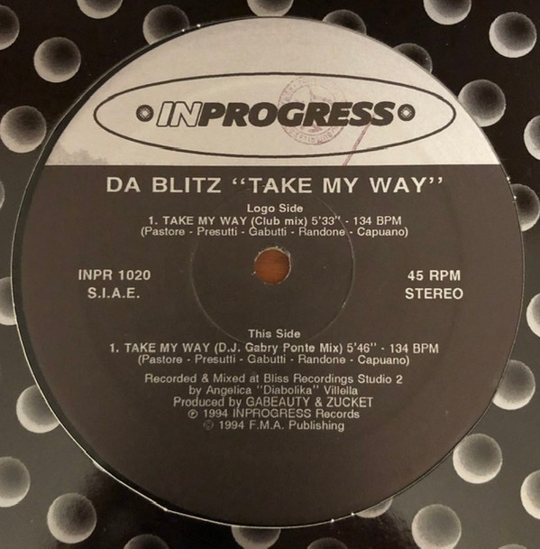 Da Blitz - Take My Way | Inprogress (INPR1020) - 3 Da Blitz - Take My Way | Inprogress (INPR1020) - 3