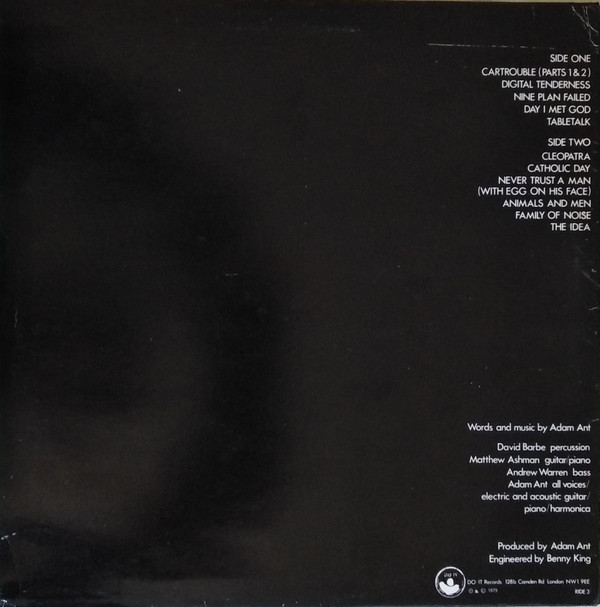 Adam And The Ants - Dirk Wears White Sox | Do It Records (RIDE 3) - 2 Adam And The Ants - Dirk Wears White Sox | Do It Records (RIDE 3) - 2