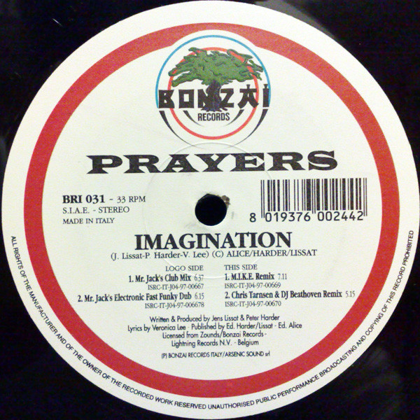 Prayers - Imagination | Bonzai Records Italy (BRI 031) - main