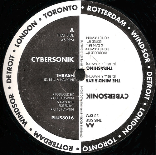 Cybersonik - Thrash | Plus 8 Records (PLUS8016) - 2
